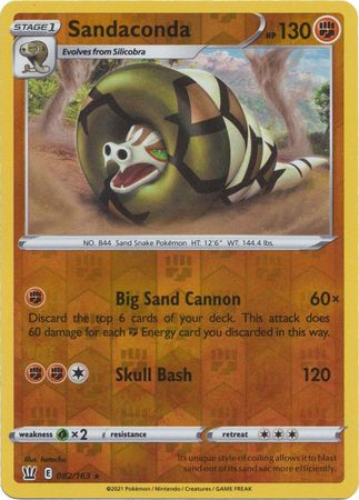 Sandaconda 82/163 Reverse Holo | Battle Styles | Pokemon Card