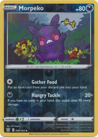 Morpeko 98/163 Reverse Holo | Battle Styles | Pokemon Card