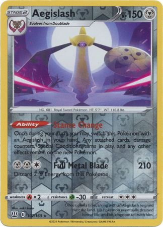 Aegislash 107/163 Reverse Holo | Battle Styles | Pokemon Card