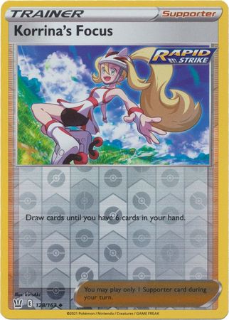 Korrina's Focus 128/163 Reverse Holo | Battle Styles | Pokemon Card