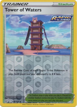 Tower of Waters 138/163 Reverse Holo | Battle Styles | Pokemon Card