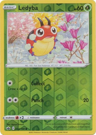 Ledyba 4/198 Reverse Holo | Chilling Reign | Pokemon Card