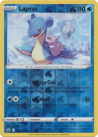 Lapras 29/198 Reverse Holo | Chilling Reign | Pokemon Card