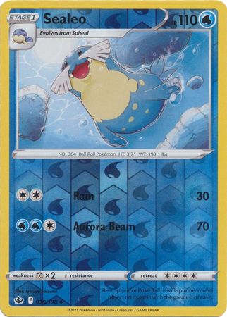 Sealeo 38/198 Reverse Holo | Chilling Reign | Pokemon Card