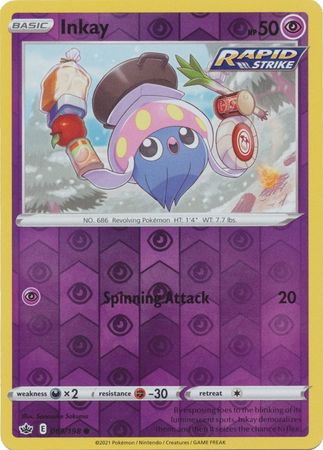 Inkay 69/198 Reverse Holo | Chilling Reign | Pokemon Card