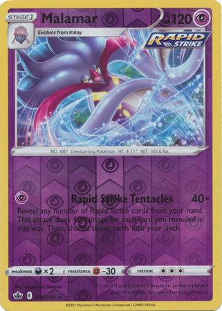 Malamar 70/198 Reverse Holo | Chilling Reign | Pokemon Card