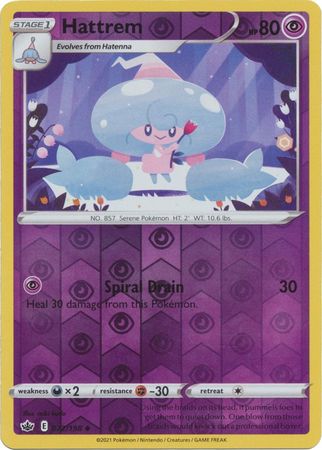 Hattrem 72/198 Reverse Holo | Chilling Reign | Pokemon Card