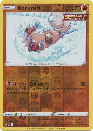 Rockruff 86/198 Reverse Holo | Chilling Reign | Pokemon Card