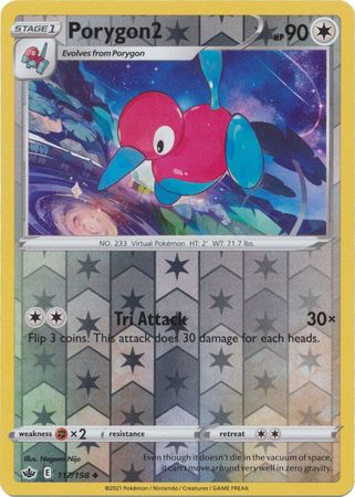 Porygon2 117/198 Reverse Holo | Chilling Reign | Pokemon Card