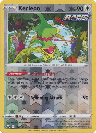 Kecleon 122/198 Reverse Holo | Chilling Reign | Pokemon Card