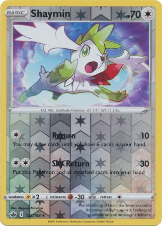 Shaymin 123/198 Reverse Holo | Chilling Reign | Pokemon Card