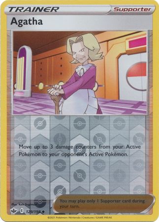 Agatha 129/198 Reverse Holo | Chilling Reign | Pokemon Card