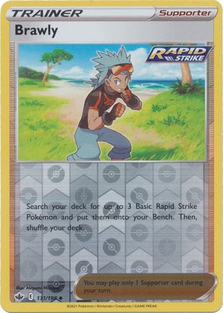 Brawly 131/198 Reverse Holo | Chilling Reign | Pokemon Card