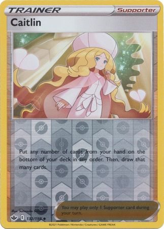 Caitlin 132/198 Reverse Holo | Chilling Reign | Pokemon Card