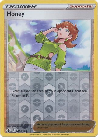 Honey 142/198 Reverse Holo | Chilling Reign | Pokemon Card