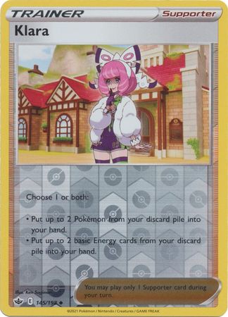 Klara 145/198 Reverse Holo | Chilling Reign | Pokemon Card