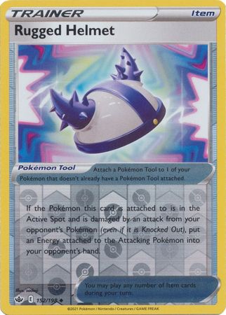 Rugged Helmet 152/198 Reverse Holo | Chilling Reign | Pokemon Card