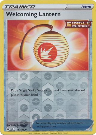 Welcoming Lantern 156/198 Reverse Holo | Chilling Reign | Pokemon Card