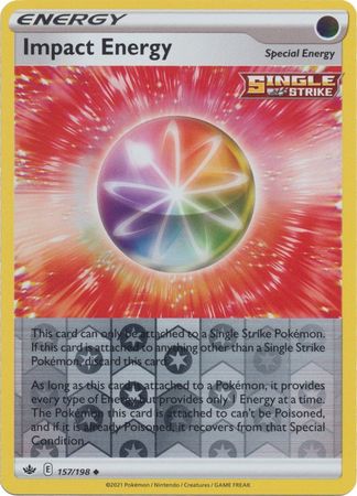 Impact Energy 157/198 Reverse Holo | Chilling Reign | Pokemon Card