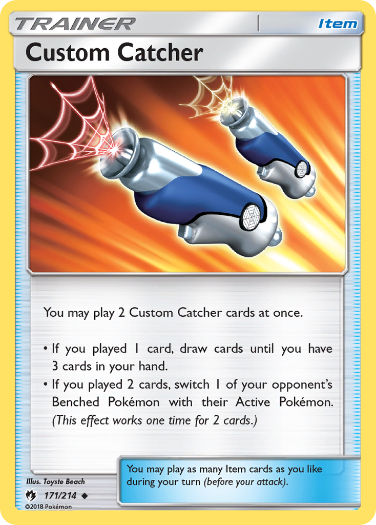 Custom Catcher 171/214 Uncommon | Lost Thunder | Pokemon Card