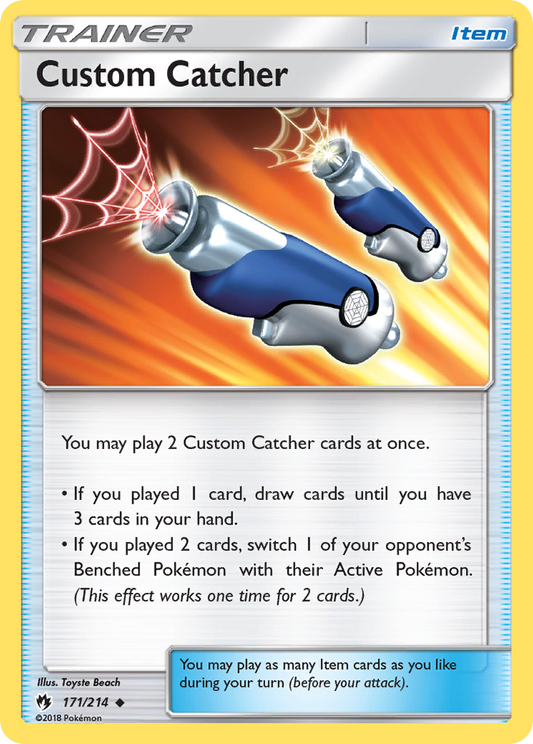 Custom Catcher 171/214 Uncommon | Lost Thunder | Pokemon Card