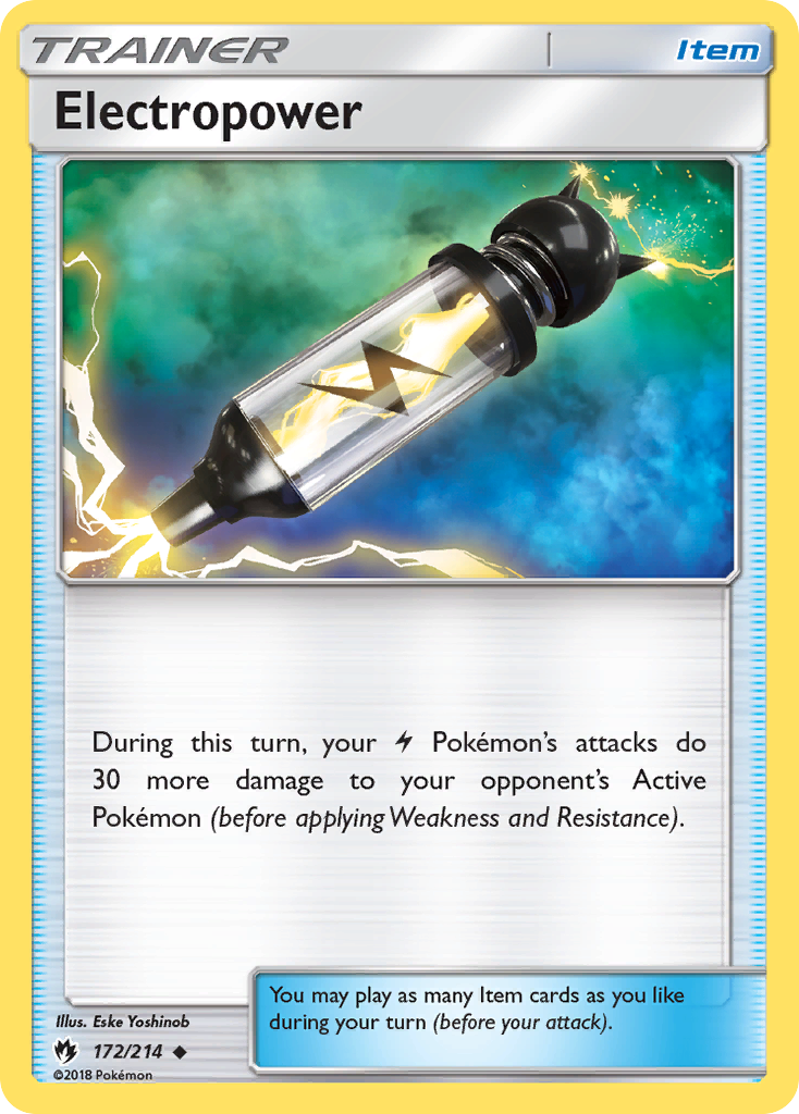 Electropower 172/214 Uncommon | Lost Thunder | Pokemon Card