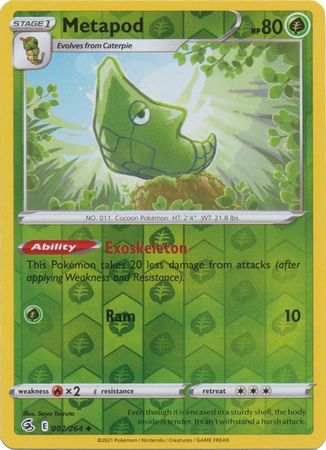 Metapod 2/264 Reverse Holo | Fusion Strike | Pokemon Card