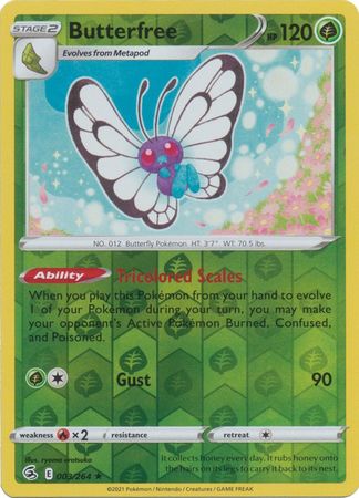 Butterfree 3/264 Reverse Holo | Fusion Strike | Pokemon Card