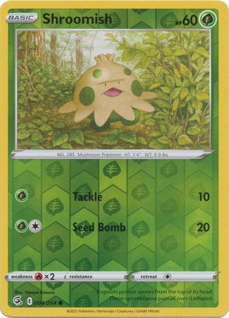 Shroomish 4/264 Reverse Holo | Fusion Strike | Pokemon Card