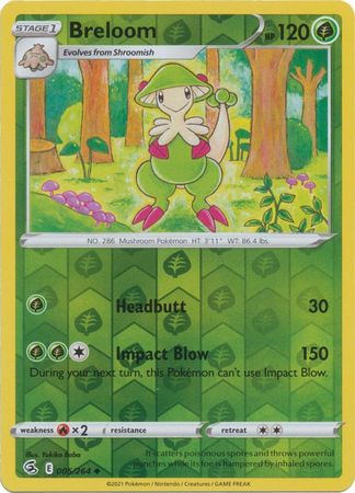 Breloom 5/264 Reverse Holo | Fusion Strike | Pokemon Card