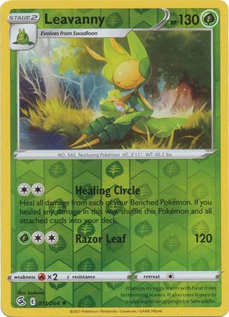 Leavanny 11/264 Reverse Holo | Fusion Strike | Pokemon Card