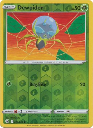 Dewpider 19/264 Reverse Holo | Fusion Strike | Pokemon Card