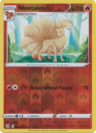 Ninetales 30/264 Reverse Holo | Fusion Strike | Pokemon Card