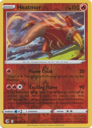 Heatmor 41/264 Reverse Holo | Fusion Strike | Pokemon Card