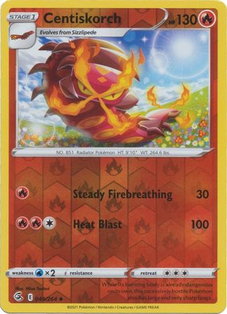 Centiskorch 49/264 Reverse Holo | Fusion Strike | Pokemon Card