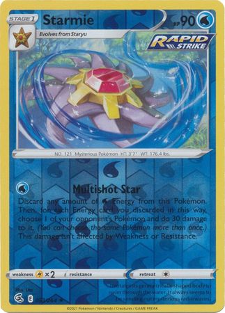 Starmie 53/264 Reverse Holo | Fusion Strike | Pokemon Card