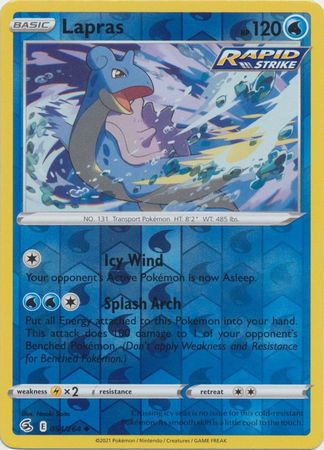 Lapras 54/264 Reverse Holo | Fusion Strike | Pokemon Card