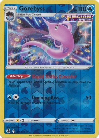 Gorebyss 67/264 Reverse Holo | Fusion Strike | Pokemon Card