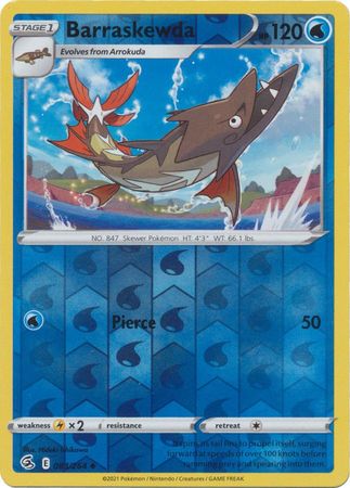 Barraskewda 83/264 Reverse Holo | Fusion Strike | Pokemon Card