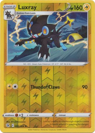 Luxray 93/264 Reverse Holo | Fusion Strike | Pokemon Card