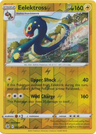 Eelektross 97/264 Reverse Holo | Fusion Strike | Pokemon Card