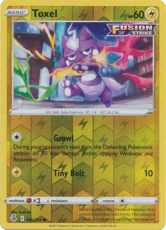 Toxel 106/264 Reverse Holo | Fusion Strike | Pokemon Card