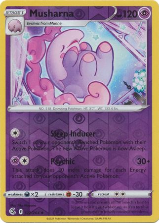 Musharna 122/264 Reverse Holo | Fusion Strike | Pokemon Card