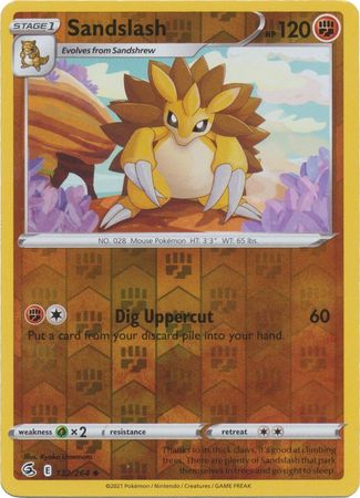 Sandslash 132/264 Reverse Holo | Fusion Strike | Pokemon Card