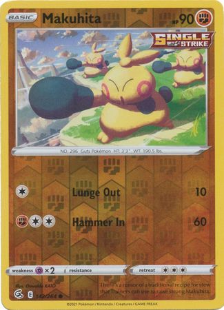 Makuhita 142/264 Reverse Holo | Fusion Strike | Pokemon Card