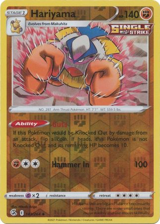 Hariyama 143/264 Reverse Holo | Fusion Strike | Pokemon Card