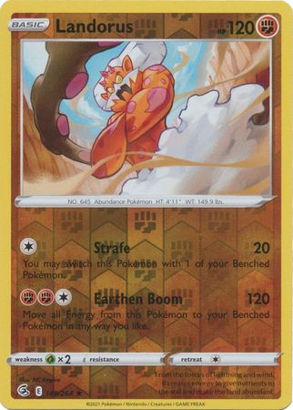 Landorus 148/264 Reverse Holo | Fusion Strike | Pokemon Card