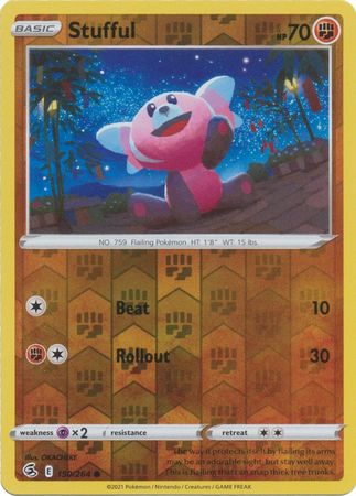 Stufful 150/264 Reverse Holo | Fusion Strike | Pokemon Card