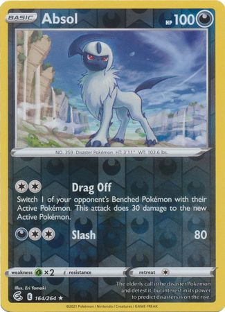 Absol 164/264 Reverse Holo | Fusion Strike | Pokemon Card