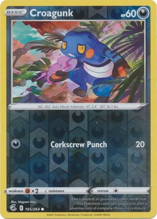 Croagunk 165/264 Reverse Holo | Fusion Strike | Pokemon Card